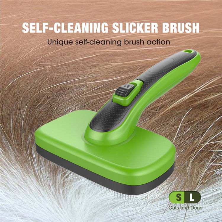 elf Cleaning Slicker Brush For Dogs Self Cleaning Slicker Brush For Dogs