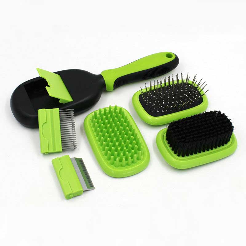 Pet-Hair-Grooming-Tool-Double-Sided-Massage-Deshedding-Dematting-Pin-and-Bristle-Dog-and-Cat-Brush-Comb-Set