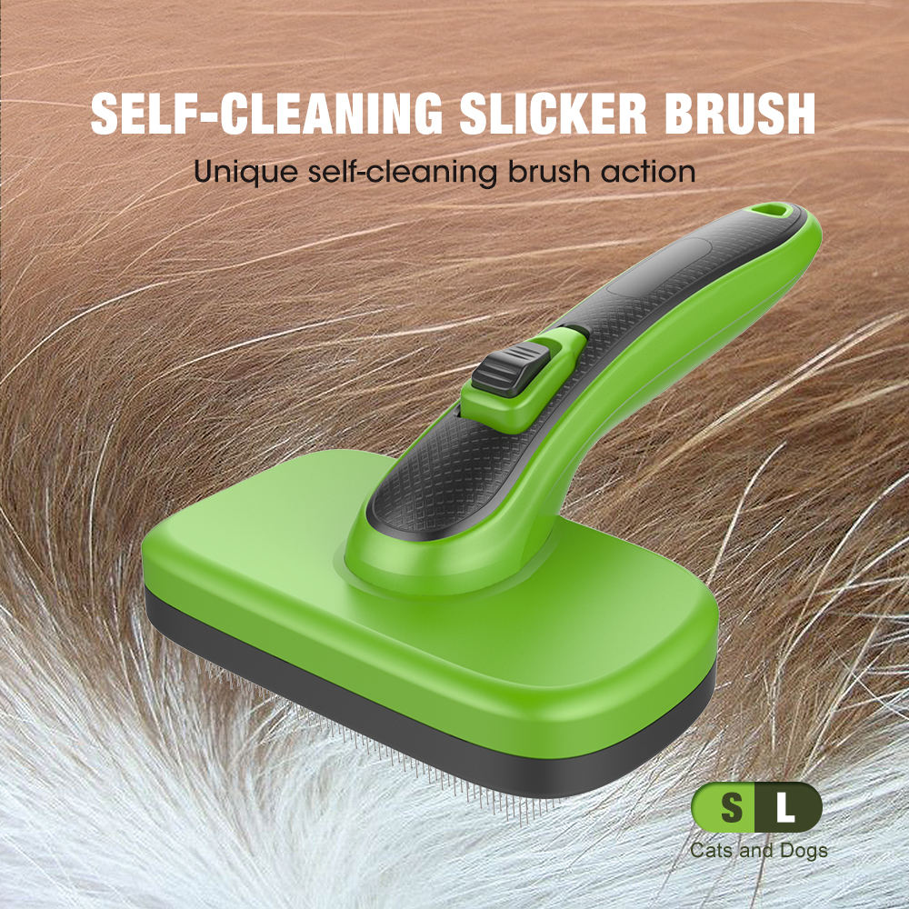 Self-Cleaning Slicker Brush-01 Self-Cleaning Slicker Brush-01