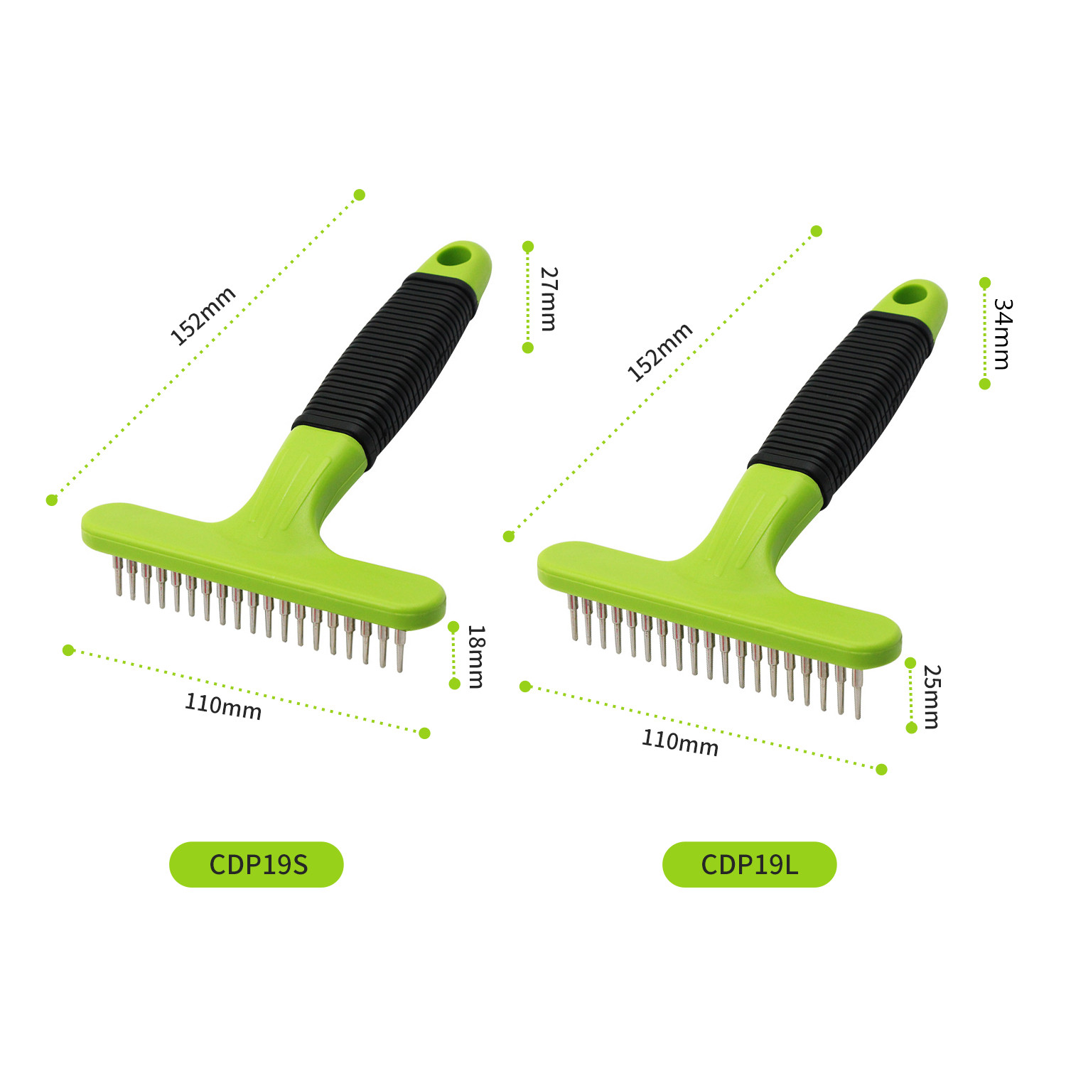 Single-Row Pet Undercoat Rake-02 Single-Row Pet Undercoat Rake-02