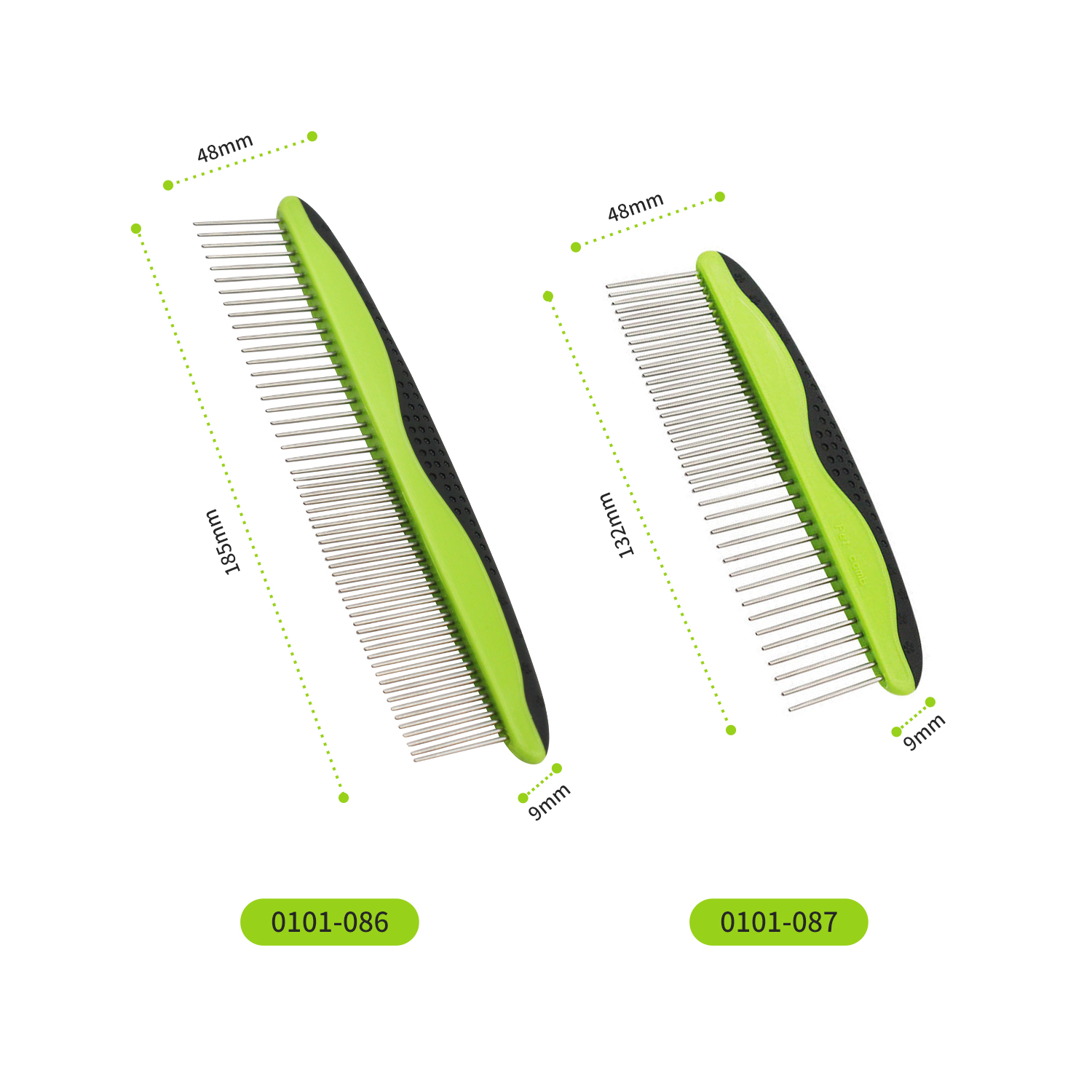 Fine & Coarse Teeth Pet Grooming Comb-02 Fine & Coarse Teeth Pet Grooming Comb-02