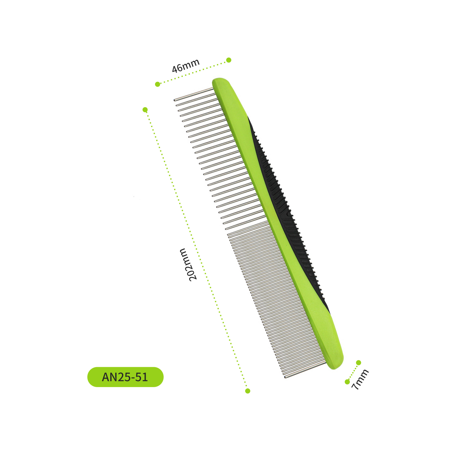 Pet Comb With Fine and Wide Teeth-02 Pet Comb With Fine and Wide Teeth-02