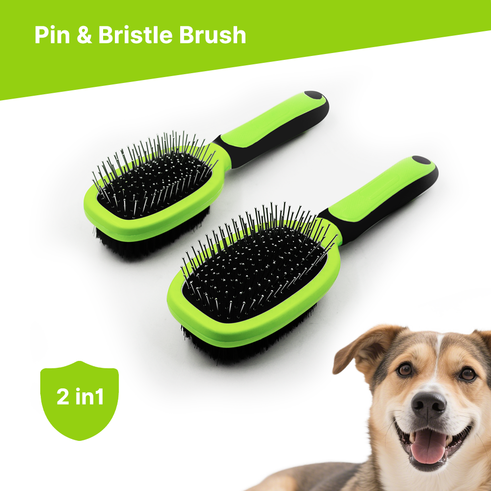 Dual-Sided Pin and Bristle Brush-01 Dual-Sided Pin and Bristle Brush-01