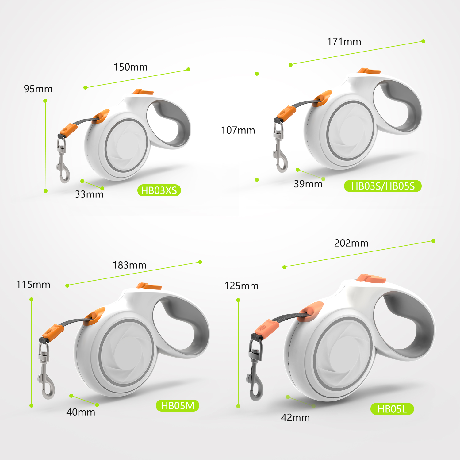 Retractable Dog Leash HB-02 Retractable Dog Leash HB-02