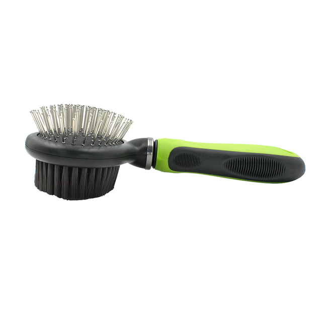 Double Sided Pin & Bristle Brush For Dogs and Cats With Elastic Head【0101-039/0101-041】