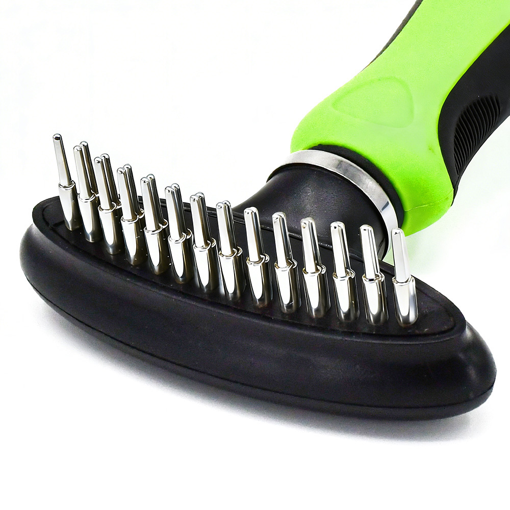 Double-Row Undercoat Rake Comb for Cats and Dogs【0101-042/0101-043】