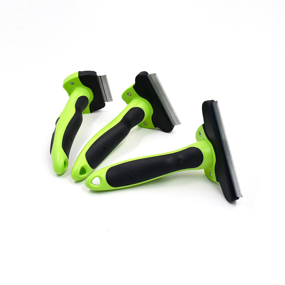 Straight Blade Deshedding Tool with Interchangeable Heads for Dogs & Cats 【0101-107/0101-108/0101-109】