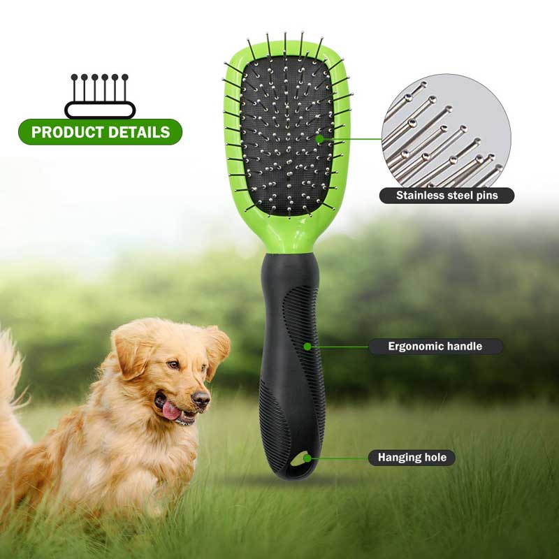 Professional-Smooth-and-Shiny-Coat-Thick-Hair-Pet-Grooming-Pin-Brush-for-Long-haired-Cat-and-Dog