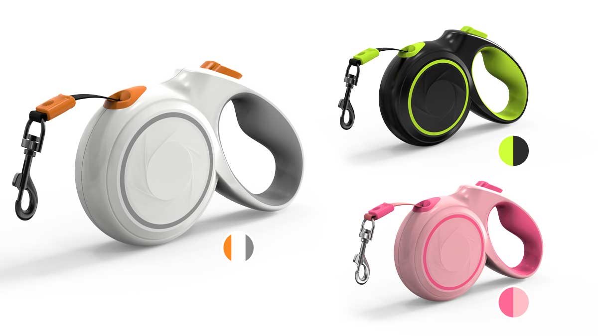 Retractable-Dog-Leash-shell-custom-colors