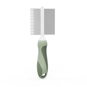 Dual-Sided Pet Comb for Dogs and Cats with Long and Short Teeth and Flea Comb 【0101-079X】