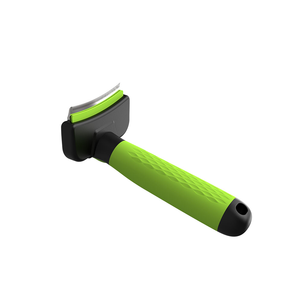One-Touch Self-Cleaning Curved Deshedder for Dogs & Cats  【0101-125/0101-126/0101-127/0101-128】