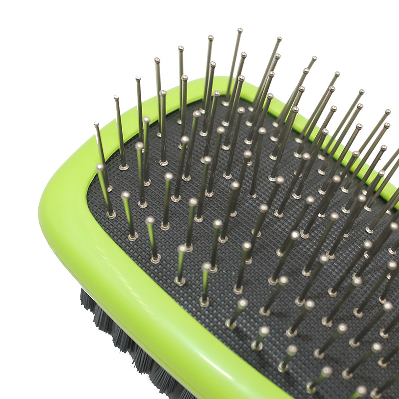 2-in-1 Double-Sided Pin and Bristle Brush for Dogs & Cats【0101-082/0101-083】