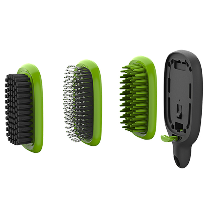 3-in-1 Dog&Cat Grooming Set With Pin Brush, Bristle Brush and Massage Brush 【0107-001】