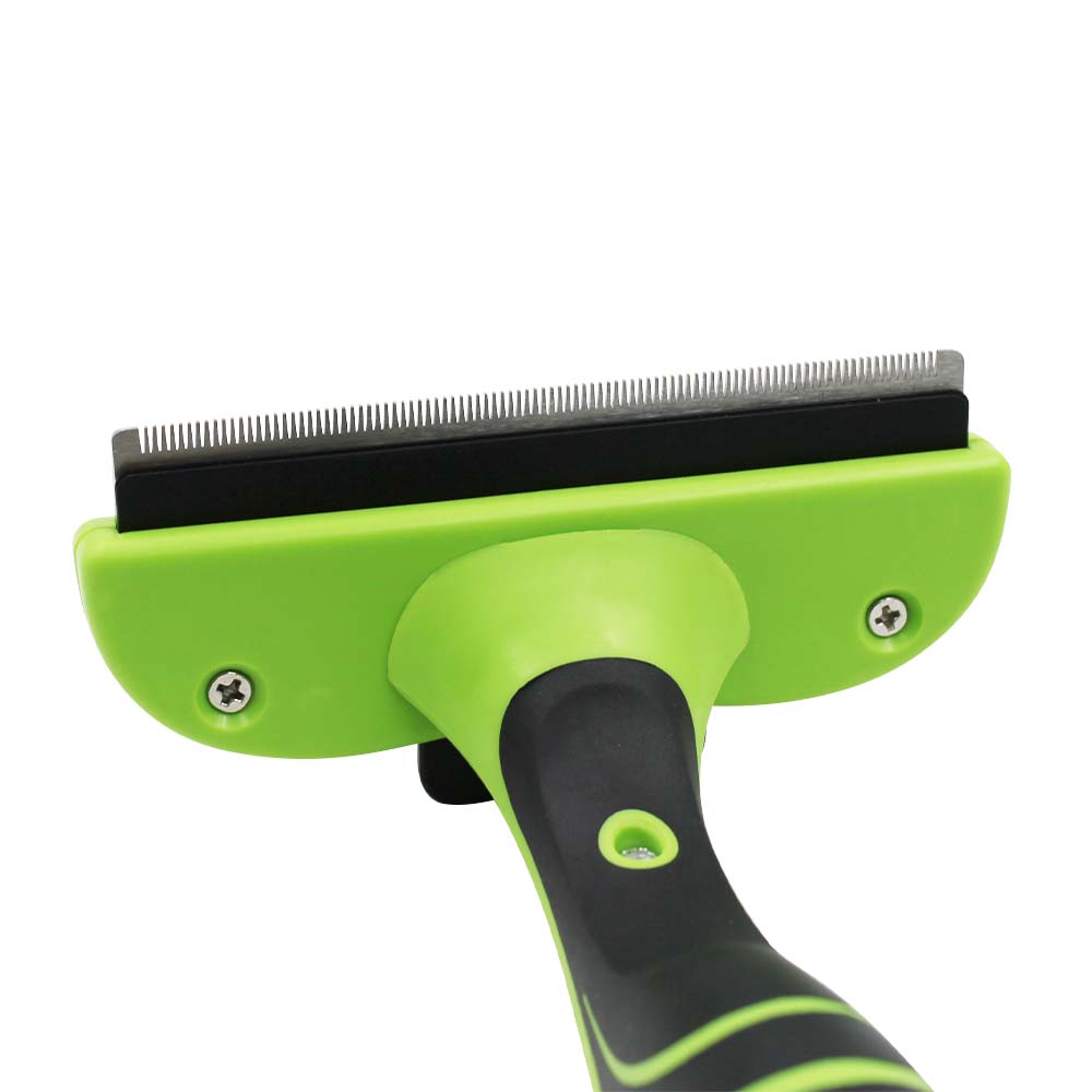 Straight-Blade Self-Cleaning Deshedding Tool for Dogs & Cats 【0101-095/0101-096】