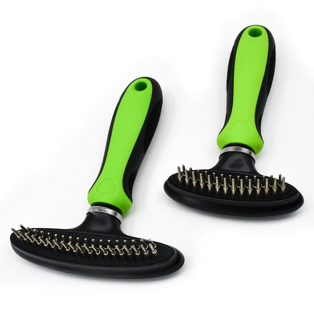 Double-Row Undercoat Rake Comb for Cats and Dogs【0101-042/0101-043】
