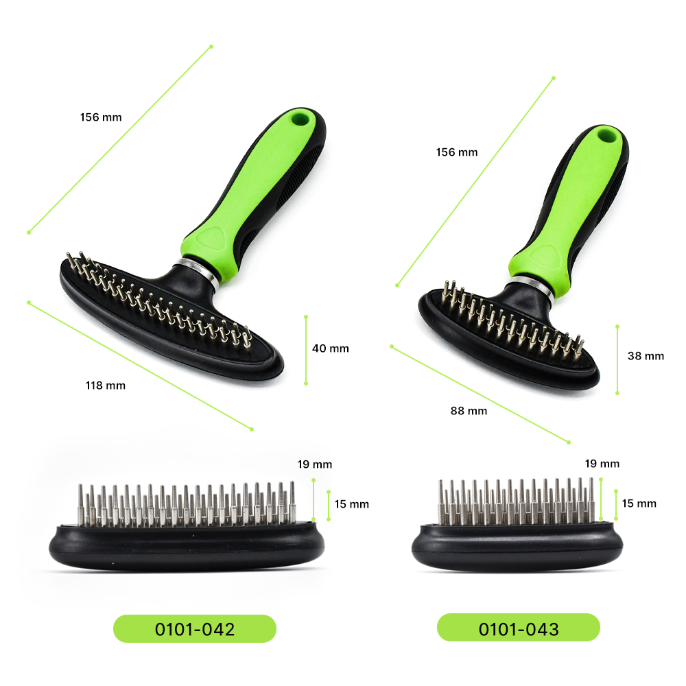 Double-Row Undercoat Rake Comb2