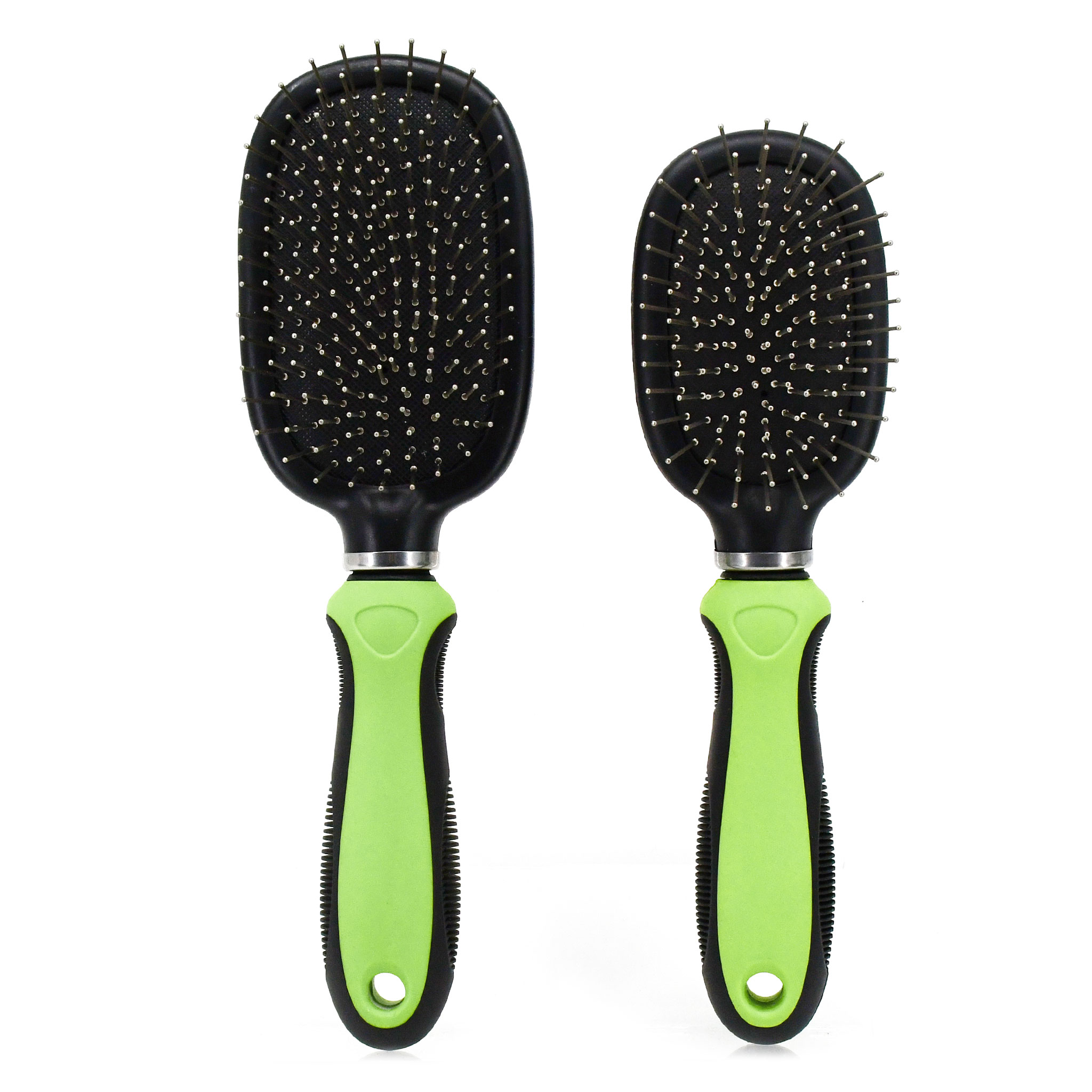 2-in-1 Dual-Sided Pin and Bristle Brush with Elastic Cushion Head for Dogs & Cats【0101-050/0101-051】