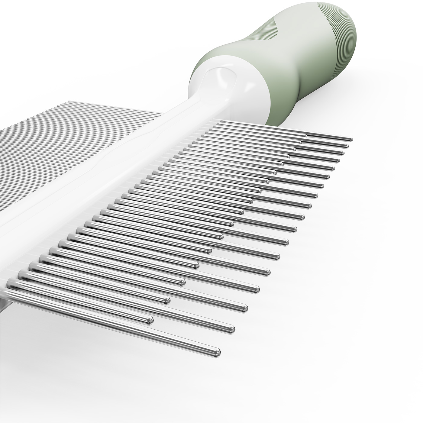 Dual-Sided Pet Comb for Dogs and Cats with Long and Short Teeth and Flea Comb 【0101-079X】