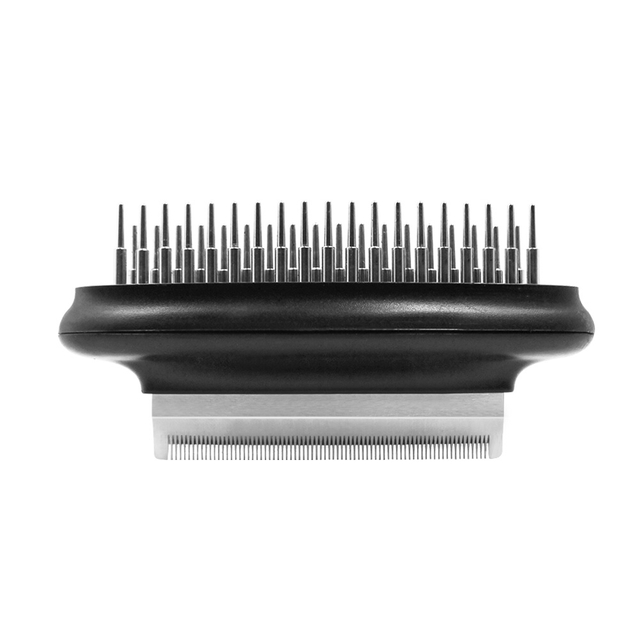 2-in-1 Double Sided Pet Comb: Double-Row Undercoat Rake & Deshedding Comb for Dogs and Cats【0101-052/0101-054】