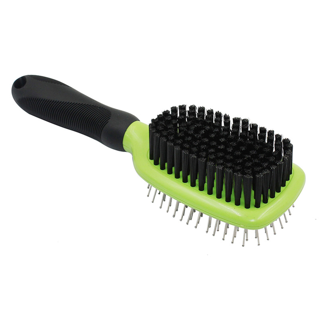 2-in-1 Double-Sided Pin and Bristle Brush for Dogs & Cats【0101-082/0101-083】