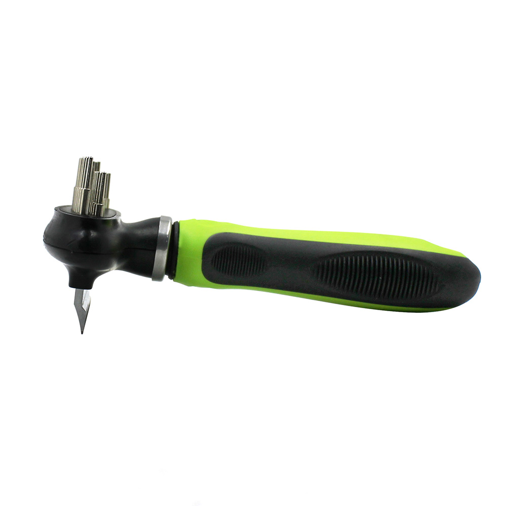 2-in-1 Double Sided Pet Comb: Double-Row Undercoat Rake & Deshedding Comb for Dogs and Cats【0101-052/0101-054】