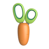 Carrot-Shaped 2-in-1 Pet Nail Clipper Set with File for Cats, Small Pets & Birds【0104-031】