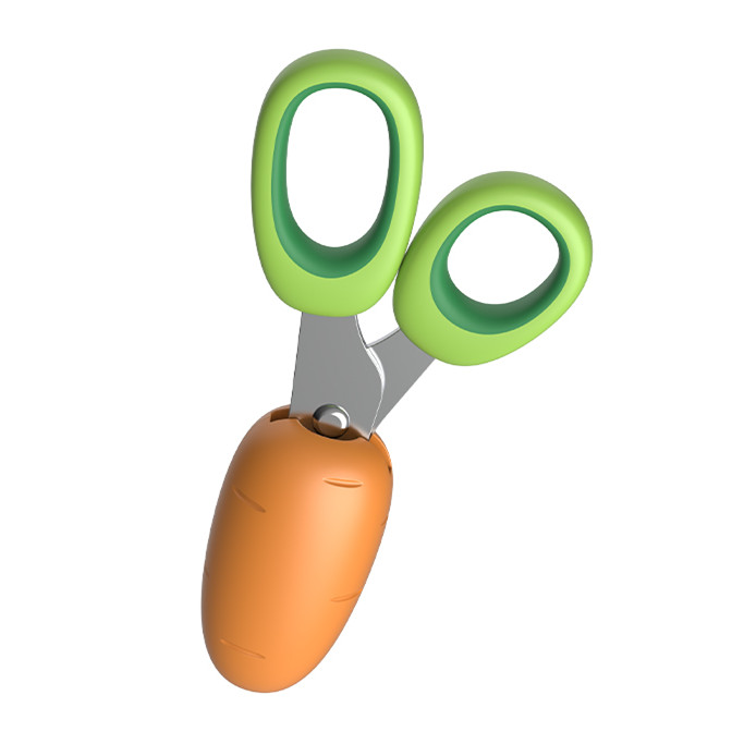 Carrot-Shaped 2-in-1 Pet Nail Clipper Set with File for Cats, Small Pets & Birds【0104-031】