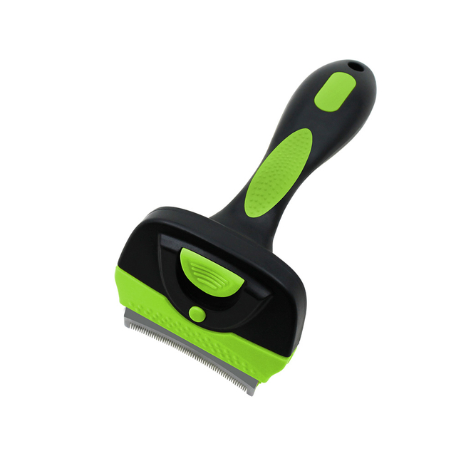 Self-Cleaning Curved Deshedding Tool with Interchangeable Blade Heads for Dogs & Cats 【0101-023】