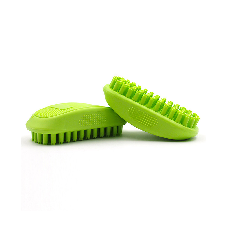 Dog Shampoo Brush with Plum Blossom Pillars【RB013】