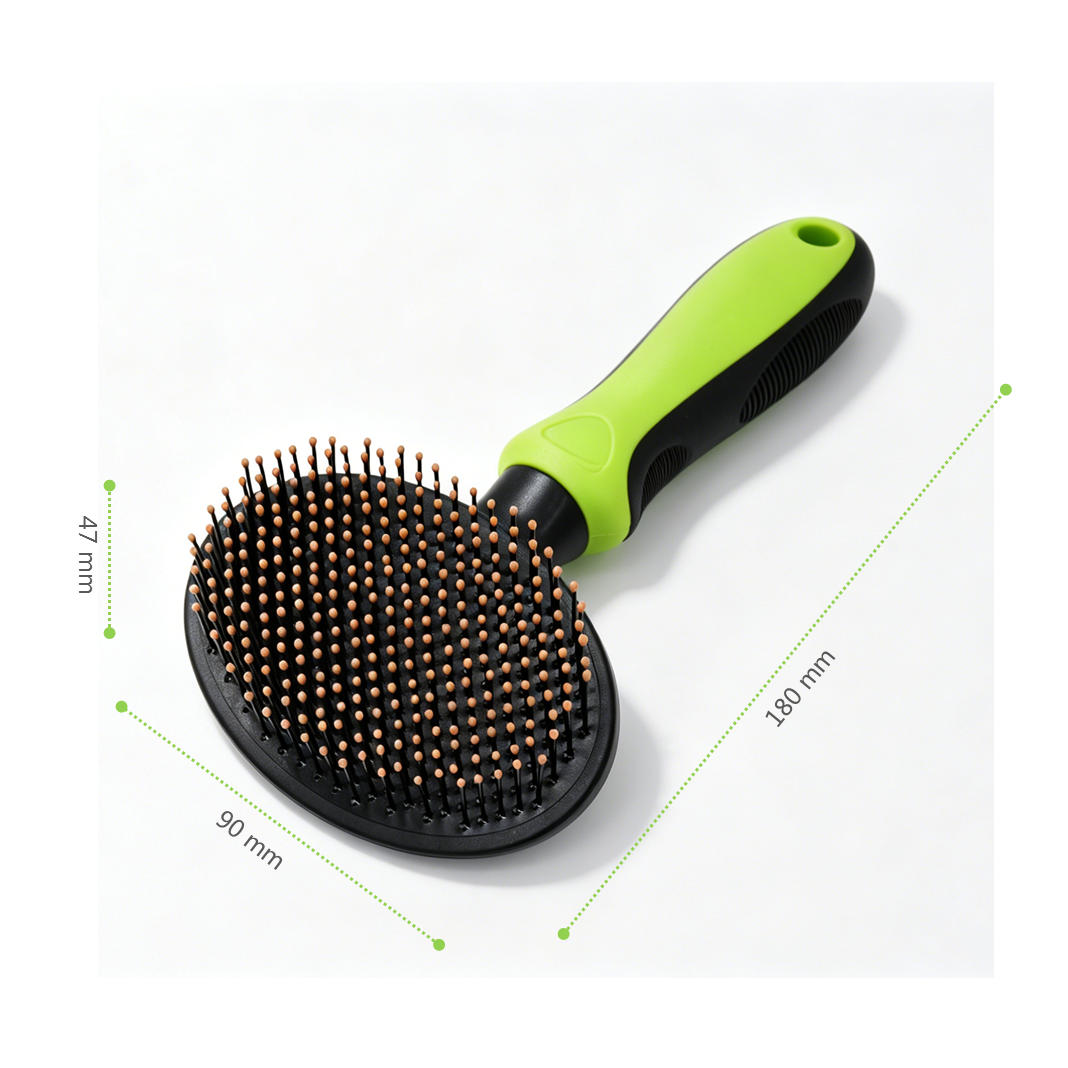 Nylon Pin Pet Brush with Rounded Tips-02