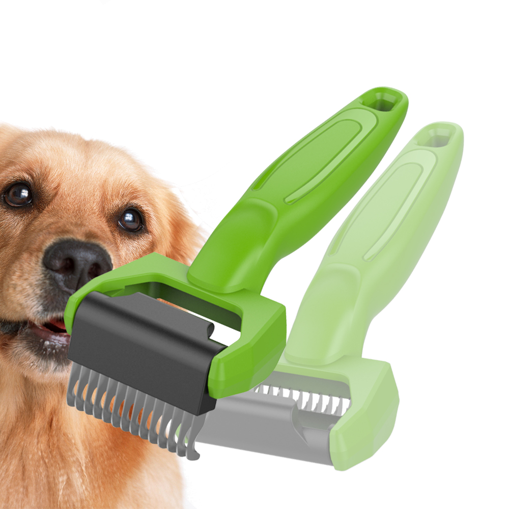 Safe Foldable Pet Dematting Rake-01