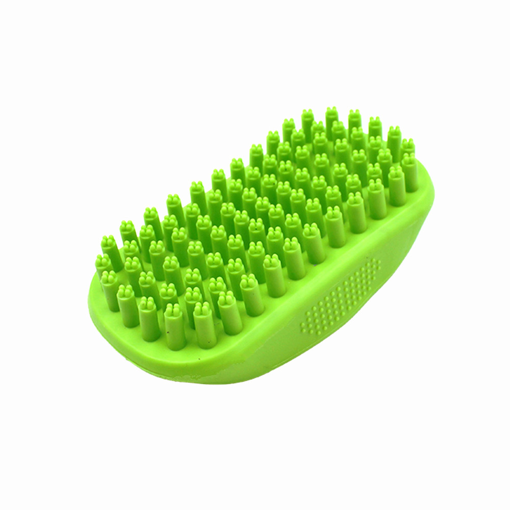 Dog Shampoo Brush with Plum Blossom Pillars【RB013】