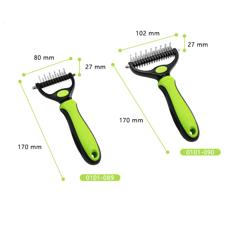 Double-sided Pet Dematting Rake Comb-02