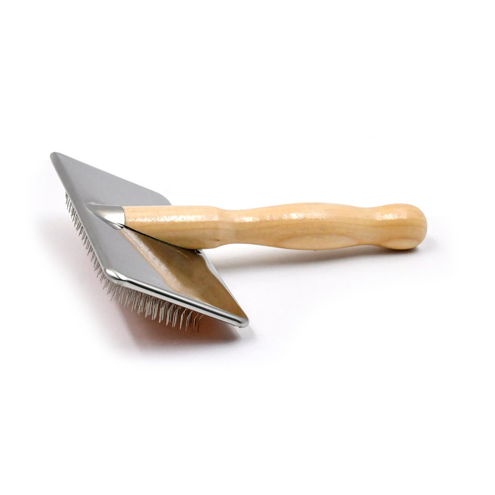 Pet Slicker Brush with Wooden Handle for Dogs and Cats【BAAG062/ BAAG089/ BAAG118/ BAAG122】