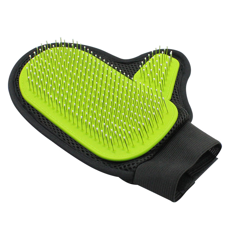 Pet Grooming Glove with Tipped Pin Brush for Long & Medium Fur Dogs and Cats 【RB018】