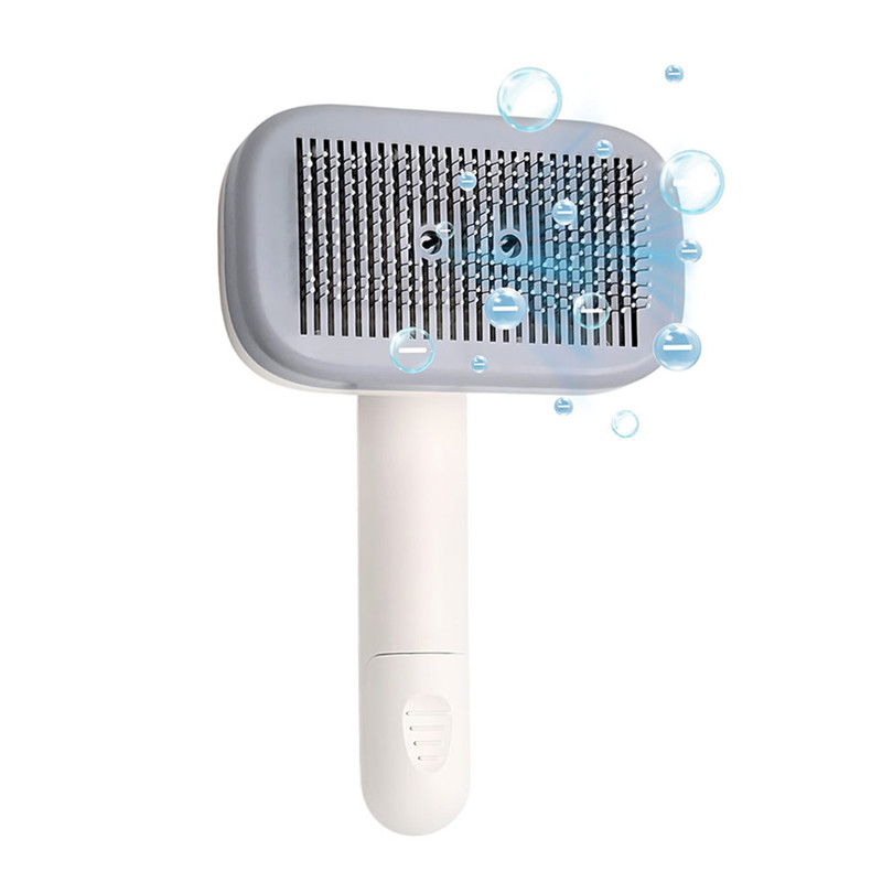 Anti-static Ionic Pet Slicker Brush with Self-Cleaning Function 【0101-124】