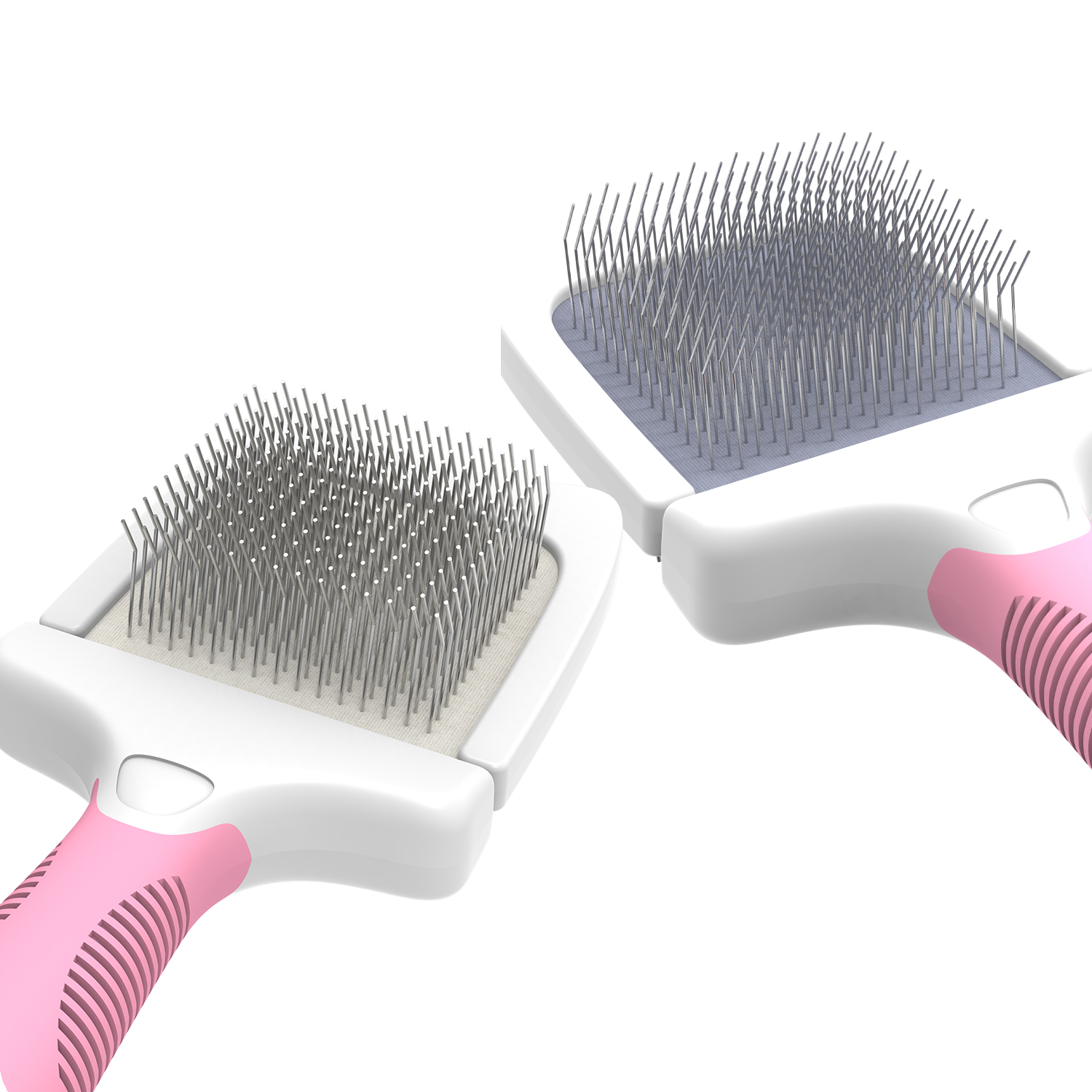 Flexible Head Dual-Sided Pet Slicker Brush with Soft & Hard Extra Long Bristles for Dogs and Cats【0101-146】