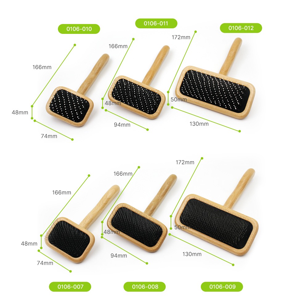 Solid Beechwood Slicker Brush-02