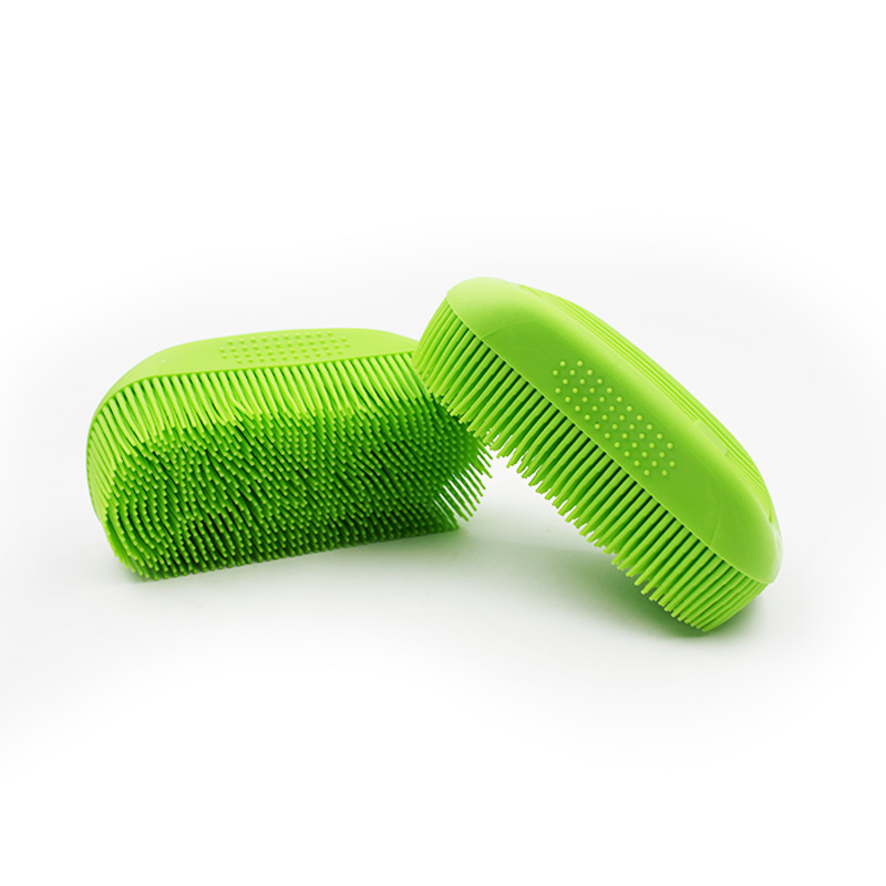 Pet Bath Massage Brush with Soft Bristles for Sensitive Dogs & Cats【RB011】