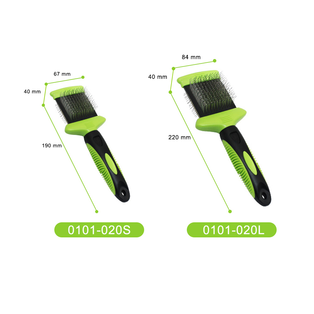 Double-Sided Flexible Pet Slicker Brush -02