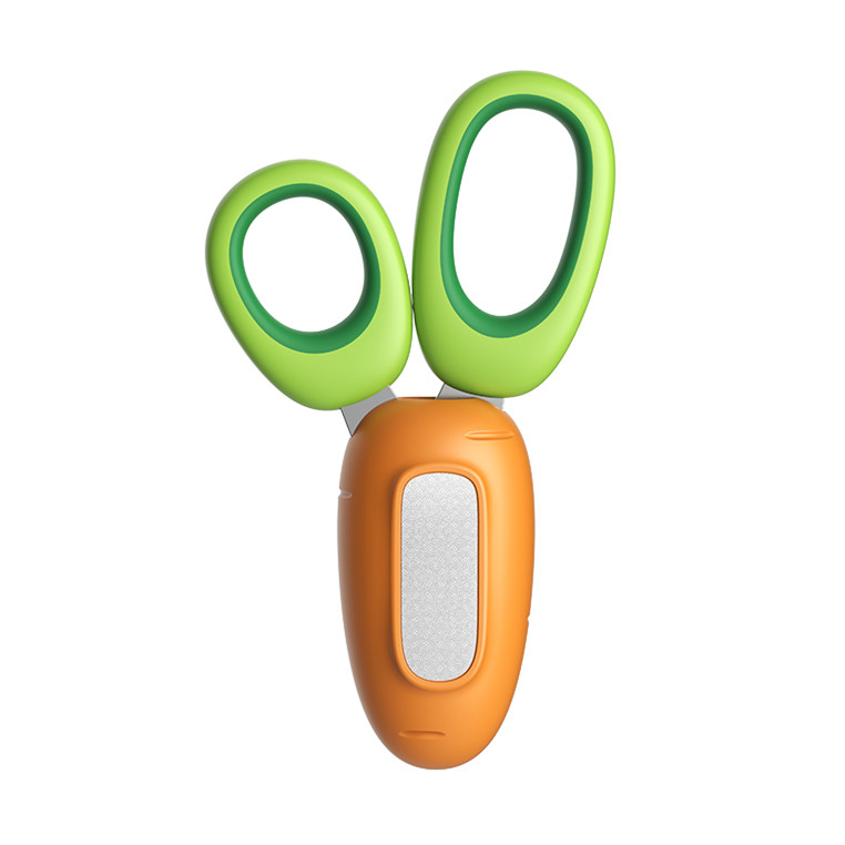 Carrot-Shaped 2-in-1 Pet Nail Clipper Set with File for Cats, Small Pets & Birds【0104-031】