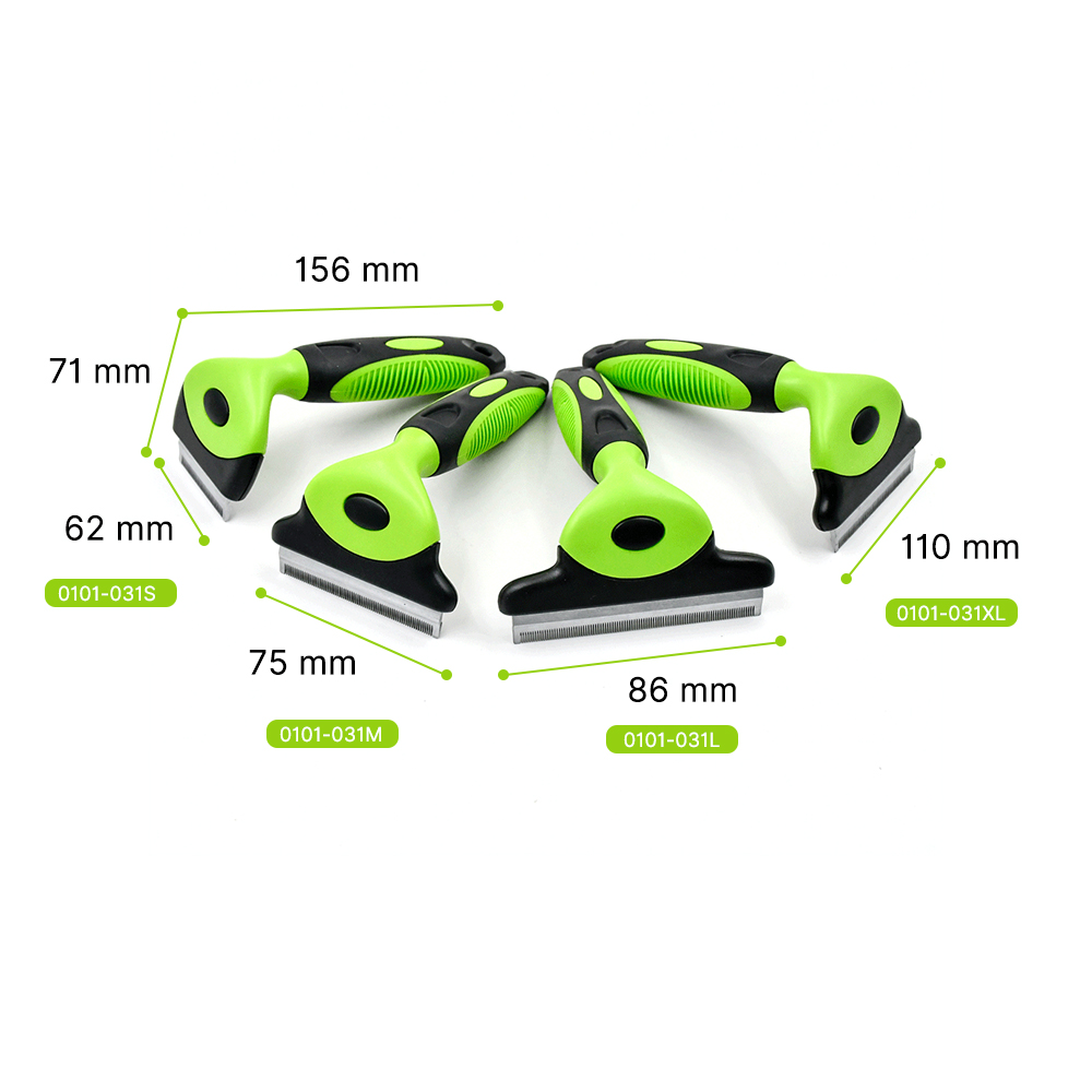 Deshedding Kit with Interchangeable Heads-02