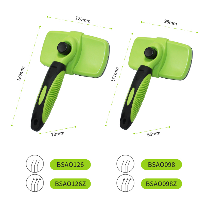 Pet Self Cleaning Slicker Brush-02