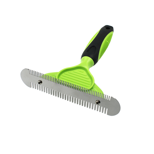 Double-Sided Rake Comb with Fine and Coarse Teeth for Big Dogs 【0101-005】