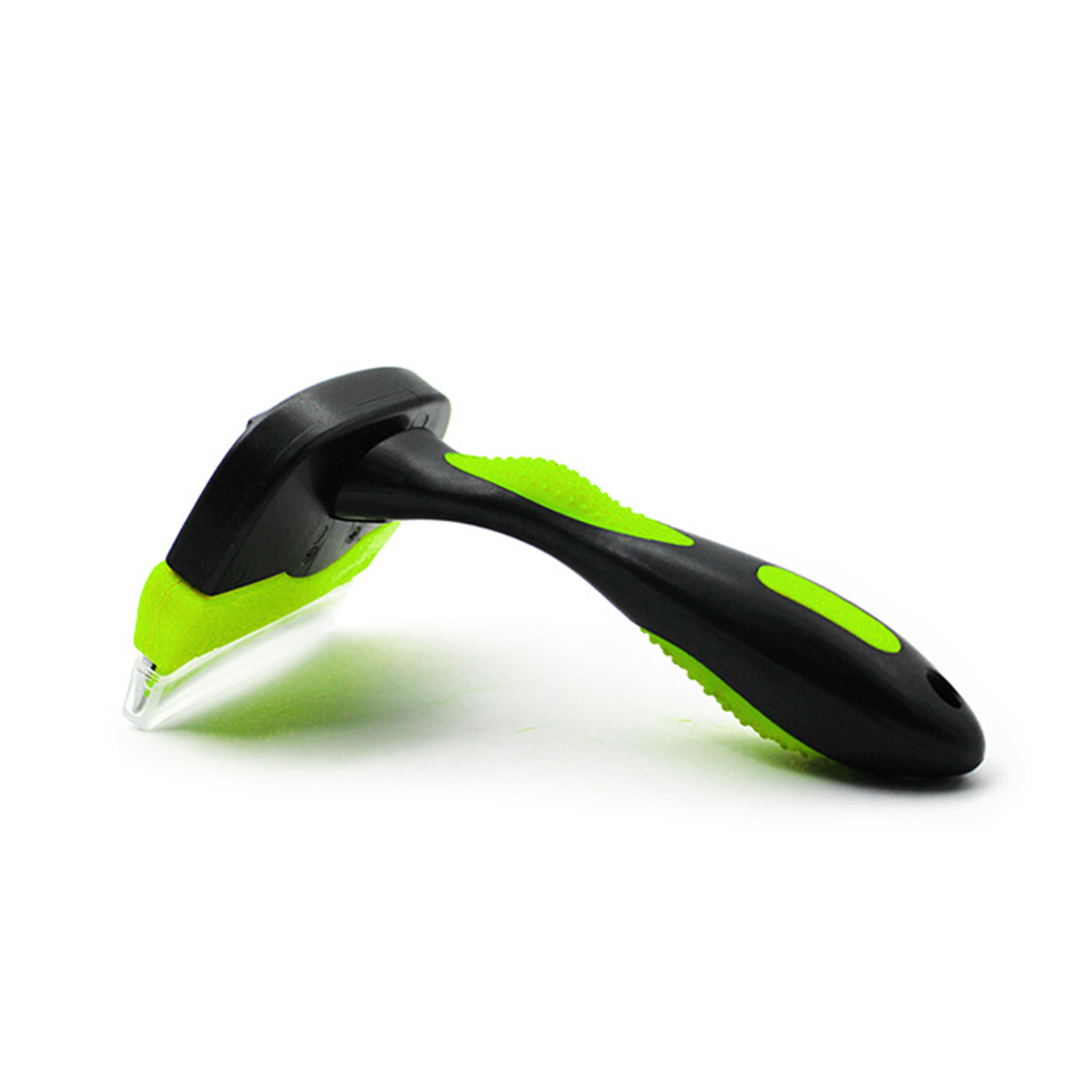 Self-Cleaning Curved Deshedding Tool with Interchangeable Blade Heads for Dogs & Cats 【0101-023】