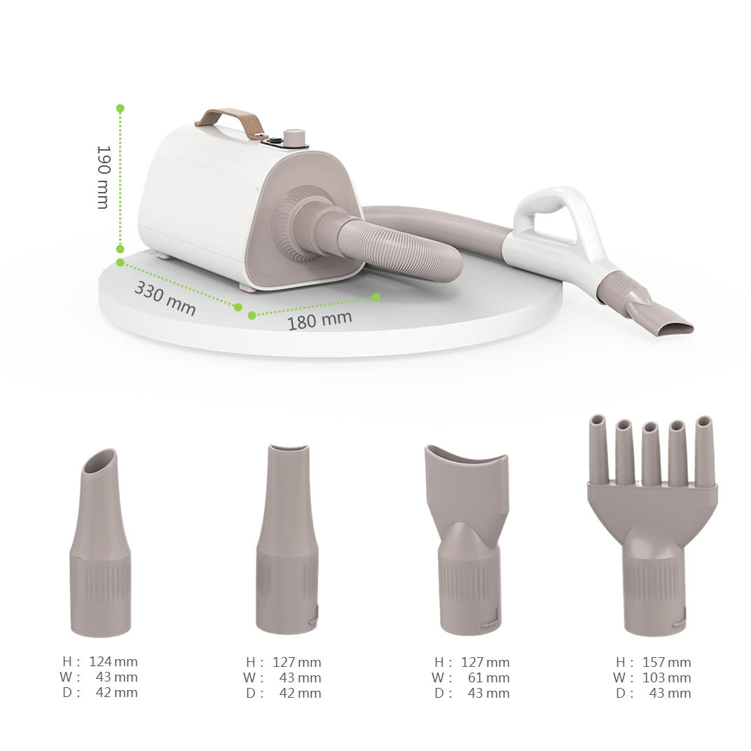 Pet Hair Dryer with Stepless Control Knob-02