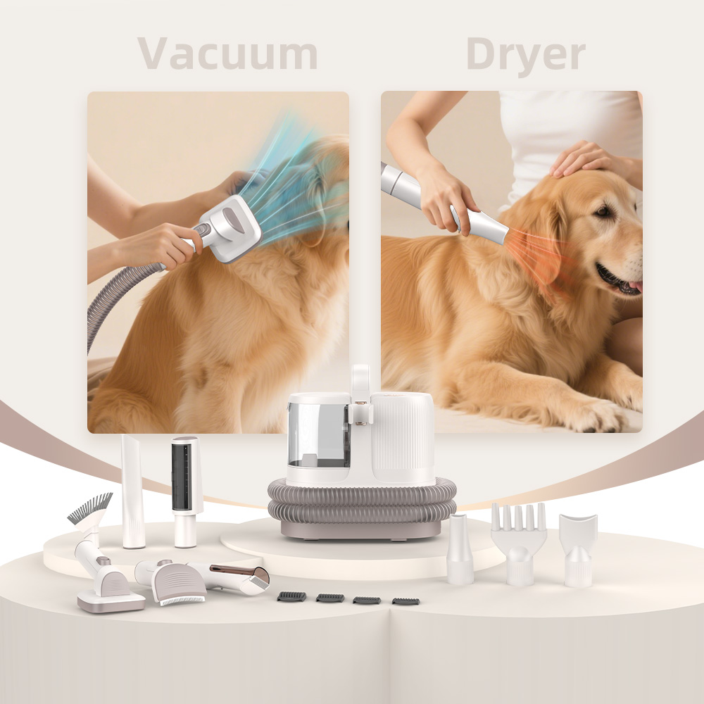 All in One Pet Grooming Vacuum and Dryer Kit-01