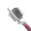 Flexible Head Dual-Sided Pet Slicker Brush with Soft & Hard Extra Long Bristles for Dogs and Cats【0101-146】