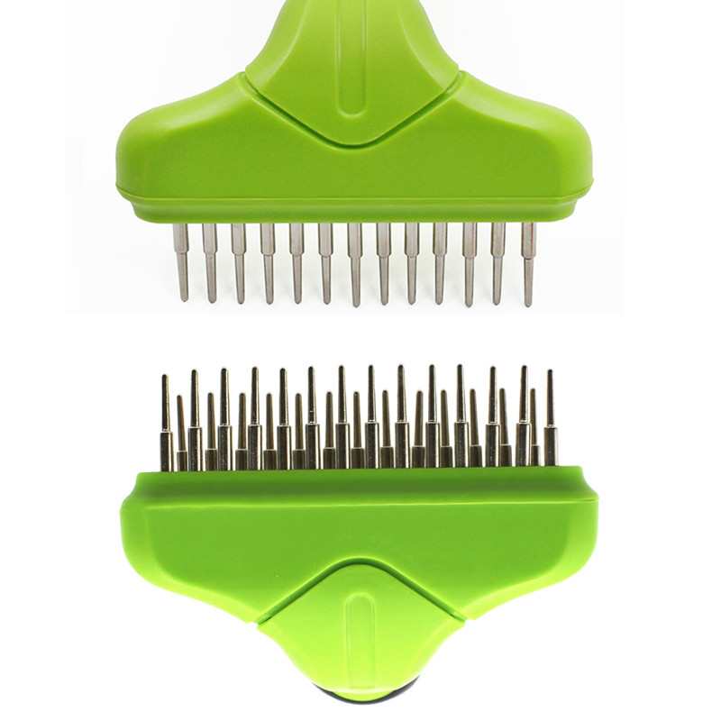 Rotating Pin Dog & Cat Rake Comb - Single Row / Double Row【0101-018/0101-019】