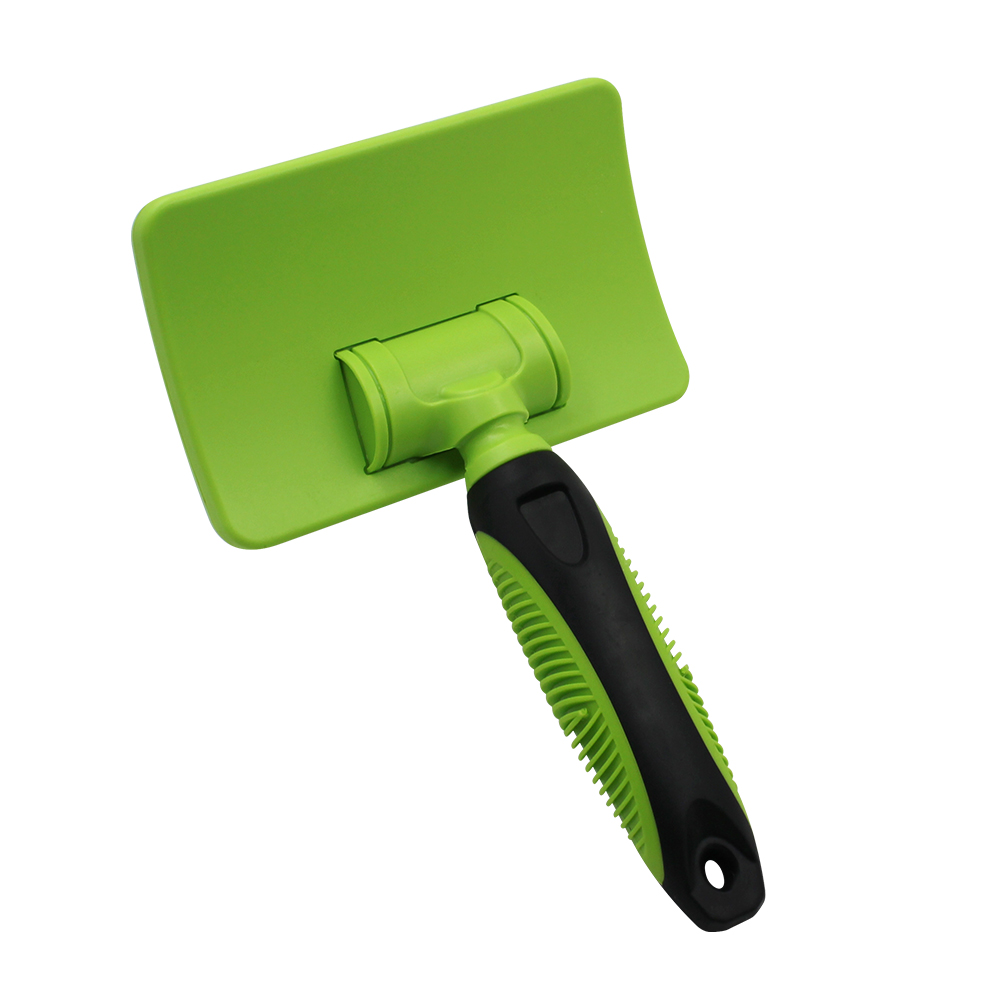 Curved Square Pet Slicker Brush – Custom Long Pins Available for Dogs and Cats【BSAK069/ BSAK094/ BSAK121/ BSAK125】